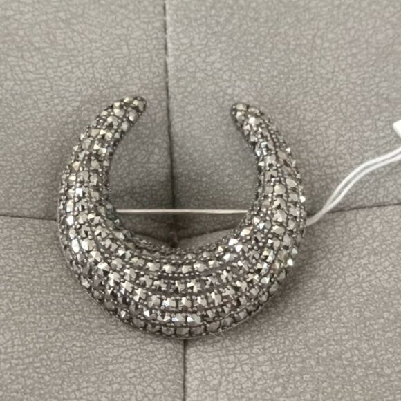 Markasite brooch in excellent condition.  1 1/2" vintage Judith Jack design pin - Picture 1 of 2